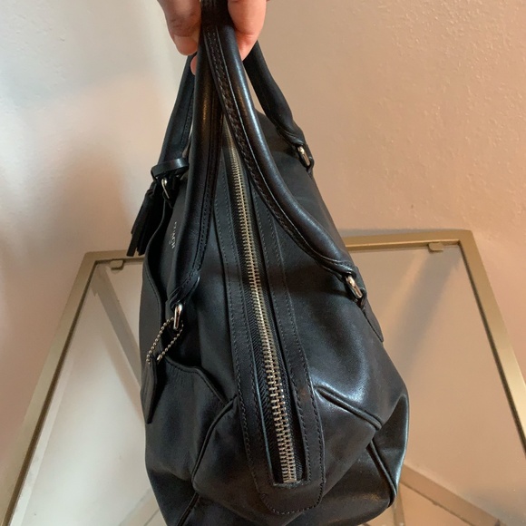 Coach Legacy Haley 23574 Black Leather Satchel With Tassel - Picture 5 of 7